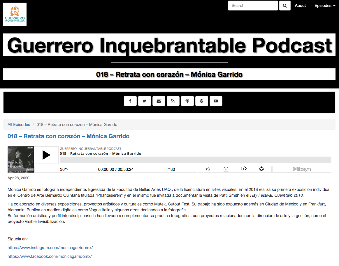 Entrevista Podcast - Guerrero Inquebrantable